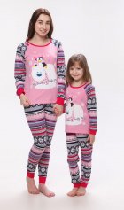 Пижама женская 1-76в (малина+розовый) от компании Новое Кимоно, г. Иваново