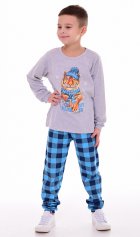 Пижама подростковая 11-059 (бирюза) Тигр в шапке от компании Новое Кимоно, г. Иваново