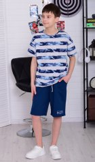 Костюм подростковый 11-073 (синий) от компании Новое Кимоно, г. Иваново