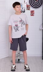 Костюм подростковый 11-075 (серый) от компании Новое Кимоно, г. Иваново