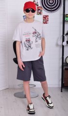Костюм подростковый 11-075 (серый) от компании Новое Кимоно, г. Иваново