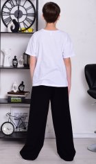 Брюки подростковые 11-076 (черный) от компании Новое Кимоно, г. Иваново