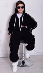 Костюм подростковый 11-077 (черный) от компании Новое Кимоно, г. Иваново