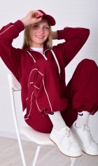 Костюм подростковый 11-077б (бордо) от компании Новое Кимоно, г. Иваново