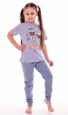 Пижама подростковая 12-095 (серый), Страусы от компании Новое Кимоно, г. Иваново