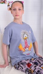 Пижама подростковая 12-114 (серый) от компании Новое Кимоно, г. Иваново