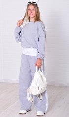 Костюм подростковый 12-118 (серый меланж) от компании Новое Кимоно, г. Иваново