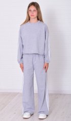 Костюм подростковый 12-118 (серый меланж) от компании Новое Кимоно, г. Иваново Костюм подростковый 12-118 (серый меланж) от компании Новое Кимоно, г. Иваново