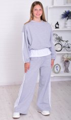 Костюм подростковый 12-118 (серый меланж) от компании Новое Кимоно, г. Иваново Костюм подростковый 12-118 (серый меланж) от компании Новое Кимоно, г. Иваново