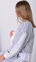Костюм подростковый 12-118 (серый меланж) от компании Новое Кимоно, г. Иваново