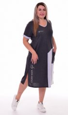 Платье женское 4-099 (антрацит) от компании Новое Кимоно, г. Иваново