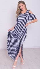 Платье женское 4-113 (синяя полоска) от компании Новое Кимоно, г. Иваново