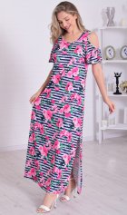 Платье женское 4-114а (розовый) от компании Новое Кимоно, г. Иваново