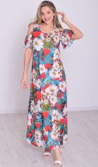 Платье женское 4-114д (индиго) от компании Новое Кимоно, г. Иваново