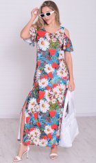 Платье женское 4-114д (индиго) от компании Новое Кимоно, г. Иваново