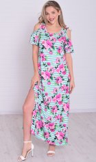 Платье женское 4-114г (ментол) от компании Новое Кимоно, г. Иваново Платье женское 4-114г (ментол) от компании Новое Кимоно, г. Иваново