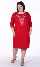 Платье женское 4-28д (красный) от компании Новое Кимоно, г. Иваново