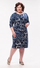Платье женское 4-30г (тёмно-синий) от компании Новое Кимоно, г. Иваново