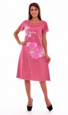 Платье женское 4-38 (розовый-меланж) от компании Новое Кимоно, г. Иваново