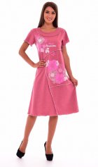 Платье женское 4-38 (розовый-меланж) от компании Новое Кимоно, г. Иваново