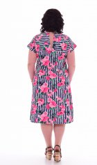 Платье женское 4-44д (синий+розовый) от компании Новое Кимоно, г. Иваново