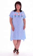Платье женское 4-54г (светло-голубой) от компании Новое Кимоно, г. Иваново