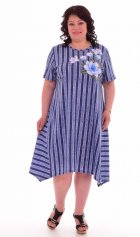 Платье женское 4-55 (голубой) от компании Новое Кимоно, г. Иваново