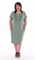 Платье женское 4-67б (зелёный) от компании Новое Кимоно, г. Иваново