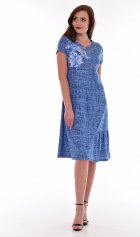 Платье женское 4-69д (синий) от компании Новое Кимоно, г. Иваново