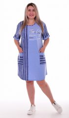 Платье женское 4-71 (голубой) от компании Новое Кимоно, г. Иваново