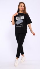 Костюм женский 5-346а (черный) от компании Новое Кимоно, г. Иваново