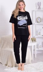 Костюм женский 5-346а (черный) от компании Новое Кимоно, г. Иваново