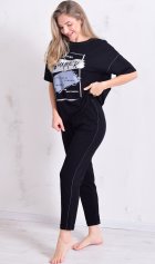 Костюм женский 5-346а (черный) от компании Новое Кимоно, г. Иваново