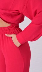 Костюм женский 5-352е (алый) от компании Новое Кимоно, г. Иваново Костюм женский 5-352е (алый) от компании Новое Кимоно, г. Иваново