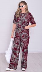 Костюм женский 5-353д (бордо) от компании Новое Кимоно, г. Иваново Костюм женский 5-353д (бордо) от компании Новое Кимоно, г. Иваново