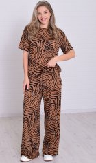 Костюм женский 5-353ж (кофе) от компании Новое Кимоно, г. Иваново Костюм женский 5-353ж (кофе) от компании Новое Кимоно, г. Иваново