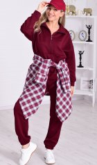 Костюм женский 5-354а (бордо) от компании Новое Кимоно, г. Иваново