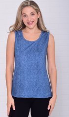 Майка женская 6-217 (голубой) от компании Новое Кимоно, г. Иваново Майка женская 6-217 (голубой) от компании Новое Кимоно, г. Иваново