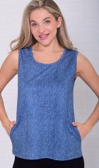 Майка женская 6-217 (голубой) от компании Новое Кимоно, г. Иваново Майка женская 6-217 (голубой) от компании Новое Кимоно, г. Иваново