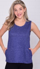 Майка женская 6-217а (индиго) от компании Новое Кимоно, г. Иваново
