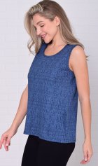 Майка женская 6-217б (черничный) от компании Новое Кимоно, г. Иваново