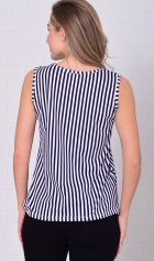 Майка женская 6-217е (синяя полоска) от компании Новое Кимоно, г. Иваново