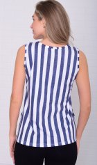 Майка женская 6-217к (полоса джинс) от компании Новое Кимоно, г. Иваново Майка женская 6-217к (полоса джинс) от компании Новое Кимоно, г. Иваново