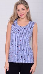 Майка женская 6-217з (мелкая полоска) от компании Новое Кимоно, г. Иваново