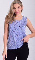 Майка женская 6-217з (мелкая полоска) от компании Новое Кимоно, г. Иваново Майка женская 6-217з (мелкая полоска) от компании Новое Кимоно, г. Иваново