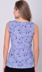 Майка женская 6-217з (мелкая полоска) от компании Новое Кимоно, г. Иваново