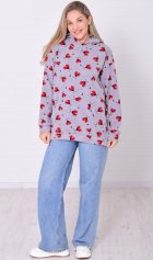 Толстовка женская 6-219 (серый) от компании Новое Кимоно, г. Иваново