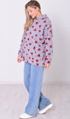 Толстовка женская 6-219 (серый) от компании Новое Кимоно, г. Иваново Толстовка женская 6-219 (серый) от компании Новое Кимоно, г. Иваново