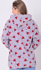 Толстовка женская 6-219 (серый) от компании Новое Кимоно, г. Иваново Толстовка женская 6-219 (серый) от компании Новое Кимоно, г. Иваново