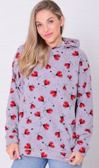 Толстовка женская 6-219 (серый) от компании Новое Кимоно, г. Иваново